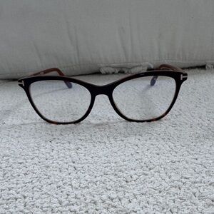 Tom Ford Eyeglasses FT 5636 -B 055 Violet & Red Havana, Light Brown, Rose Gold
